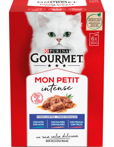 Purina Gourmet Mon Petit Intense Adult Selecció de Peixos 6x50 gr. EAN 7613034453129