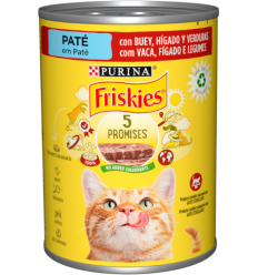 Purina Friskies Cat Bou, Fetge i Verdures Paté 400 gr. 8410100070605