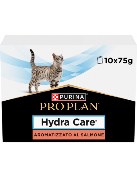 Purina Pro Plan Veterinary Diets Cat Hydra Care Salmón 10 x 75 gr. 8445291515109