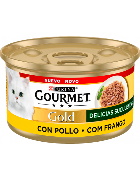 Purina Gourmet Gold Adult  Delícies Suculentes Pollastre 85 gr. 8445290502476