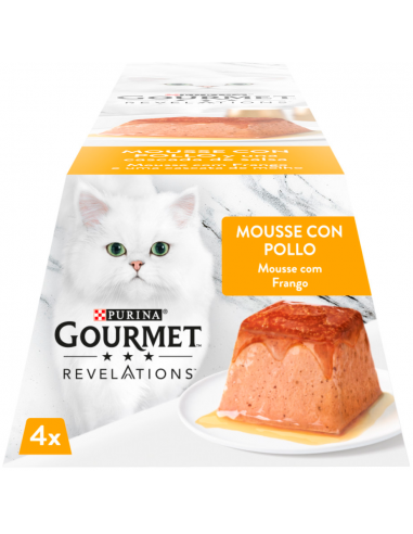 Purina Gourmet Revelations Adult Mousse Pollo con Salsa 4 x 57 gr. EAN 7613287079787