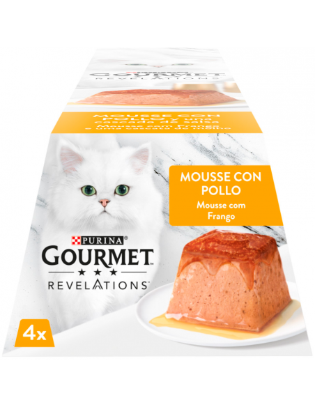 Purina Gourmet Revelations Adult Mousse Pollastre amb Salsa 4 x 57 gr. EAN 7613287079787