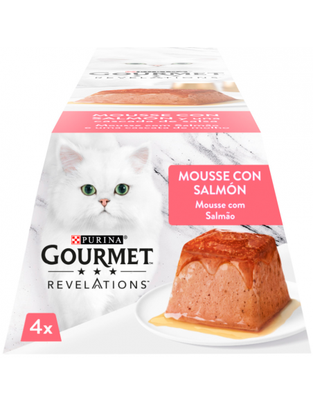 Purina Gourmet Revelations Adult Mousse Salmó amb Salsa 4 x 57gr. EAN 7613287080080