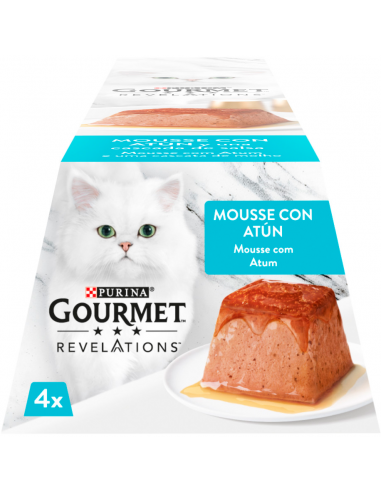Purina Gourmet Revelations Adult Mousse Atún con Salsa 4 x 57gr. 7613287192103