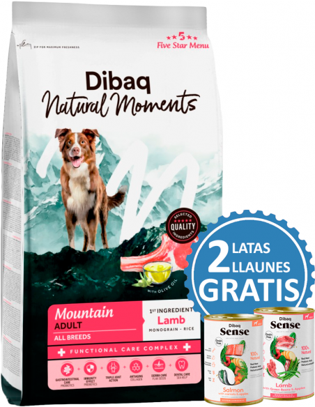 Dibaq Natural Moments Adult Mountain Xai 12 kg 8424160027936