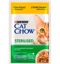Purina Cat Chow Adult Sterilised Pollo en Salsa 85 gr. 8445290426277