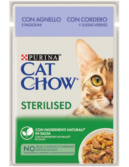 Purina Cat Chow Adult Sterilised Cordero en Salsa