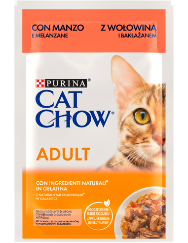 Purina Cat Chow Adult Buey en Gelatina