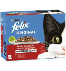 Purina Felix Original Festín de Sabores en Gelatina 12 x 85 gr. 7613287484956