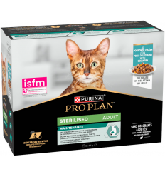 Purina Pro Plan Cat Adult Sterilised Multipack Pescado en Gelatina 10 x 85 gr. 8445290988751