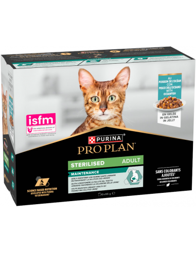 Purina Pro Plan Cat Adult Sterilised Multipack Peix en Gelatina 10 x 85 gr. 8445290988751