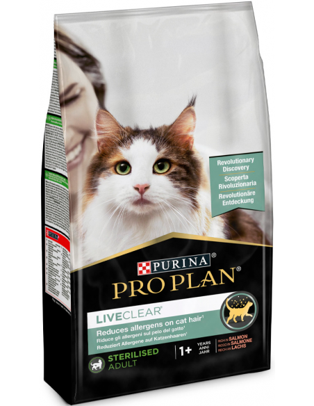 Purina Pro Plan Cat LiveClear Adult Sterilised Salmón 1,4 kg. 7613287232700