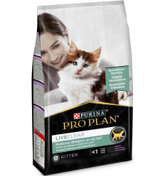 Purina Pro Plan Cat LiveClear Kitten Gall Dindi 1,4 kg. 7613287232526