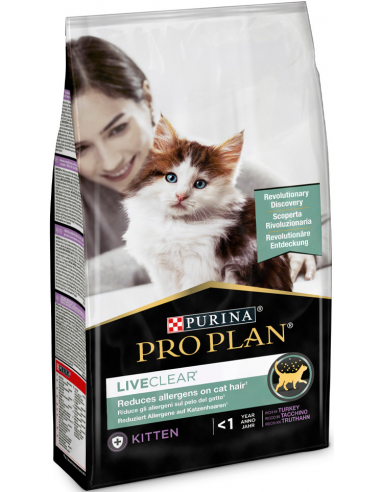 Purina Pro Plan Cat LiveClear Kitten Pavo 1,4 kg. 7613287232526