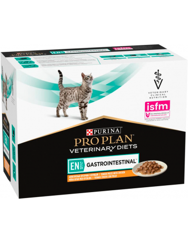Purina Pro Plan Veterinary Diets Cat EN Gastrointestinal Pollo en Salsa 10x85 gr. 8445290046079