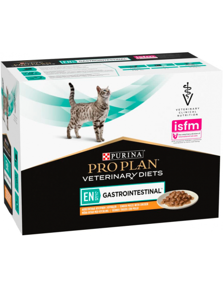 Purina Pro Plan Veterinary Diets Cat EN Gastrointestinal Pollastre en Salsa 10x85 gr. 8445290046079