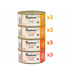Applaws Adult Selección de Pollo en Caldo 12x70 gr. 5060333437374 2