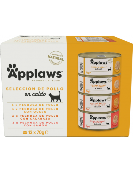 Applaws Adult Selección de Pollo en Caldo 12x70 gr. 5060333437374