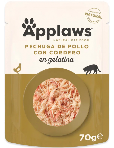 Applaws Adult Pollastre i Xai en Gelatina 70 gr. 5060333430245
