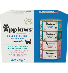 Applaws Adult Selección de Pescado en Caldo 12x70 gr. EAN 5060333437381