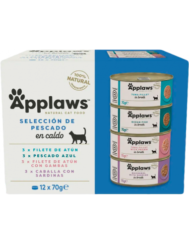 Applaws Adult Selecció de Peix en Brou 12x70 gr. EAN 5060333437381