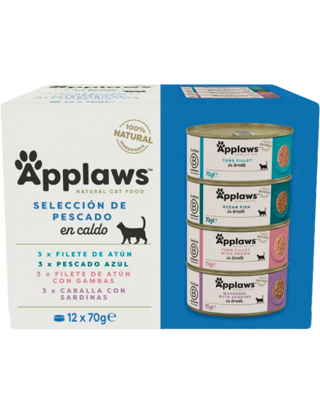 Applaws Adult Selecció de Peix en Brou 12x70 gr. EAN 5060333437381