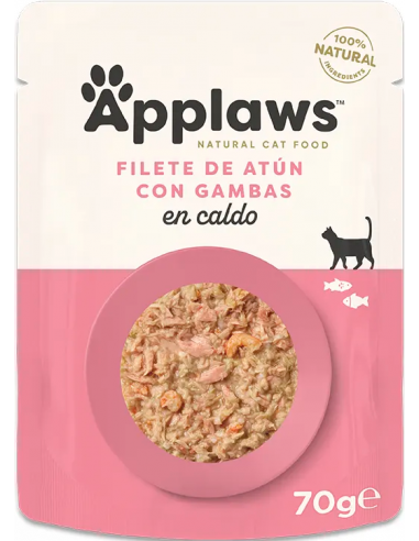 Applaws Adult Atún con Gambas en Caldo 70 gr. 5060122493031
