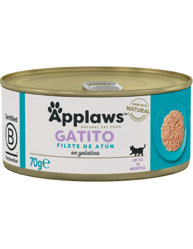 Applaws Kitten Atún en Gelatina 70 gr. 5060333435240