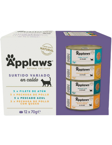 Applaws Adult Assortiment Variat en Brou 12x70 gr. 5060333437398