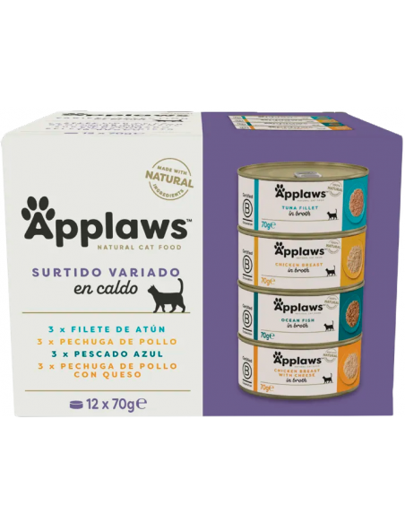 Applaws Adult Assortiment Variat en Brou 12x70 gr. 5060333437398