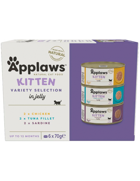 Applaws Kitten Selección Variada en Gelatina 6x70 gr. 5060122496544