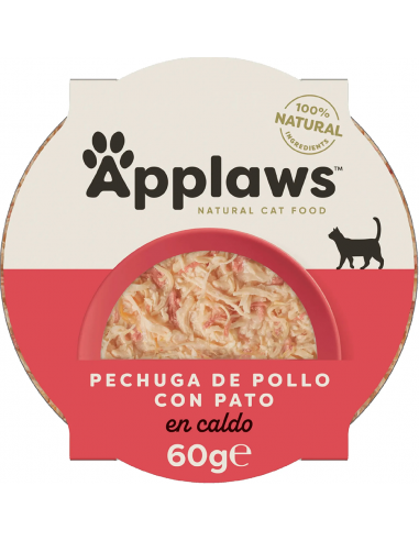 Applaws Adult Pollastre amb Ànec en Brou 60 gr. 5060122495998