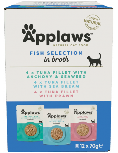 Applaws Adult Selecció de Peix en Brou