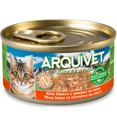 Arquivet Cat Atún Blanco y Gambas en Salsa 80 gr. 8435117879898