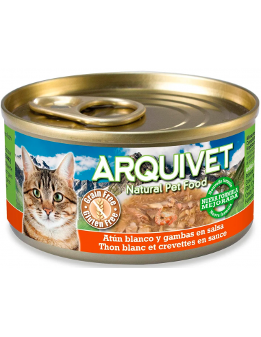 Arquivet Cat Atún Blanco y Gambas en Salsa 80 gr. 8435117879898