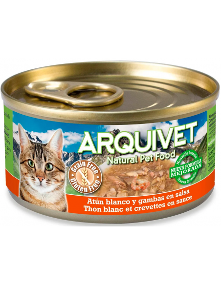 Arquivet Cat Tonyina Blanca i Gambes en Salsa 80 gr. 8435117879898