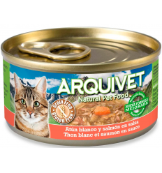 Arquivet Cat Atún Blanco y Salmón en Salsa 80 gr. 8435117879928