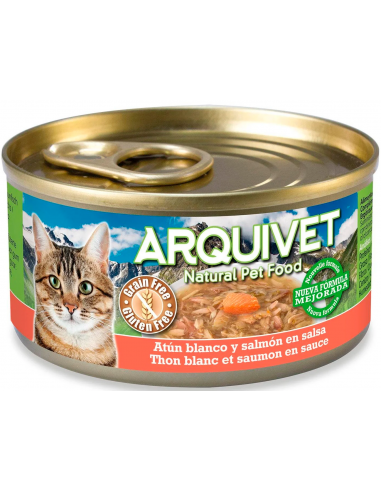 Arquivet Cat Atún Blanco y Salmón en Salsa 80 gr. 8435117879928