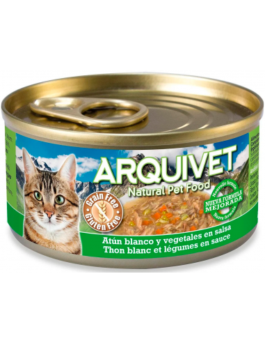 Arquivet Cat Atún Blanco y Vegetales en Salsa 80 gr. EAN 8435117879959