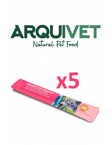 Arquivet Cat Creamy Treats Tonyina i Gambes 5 x 14gr. 8435117842229