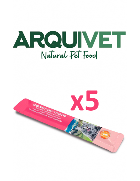 Arquivet Cat Creamy Treats Atún y Gambas 5 x 14gr. 8435117842229