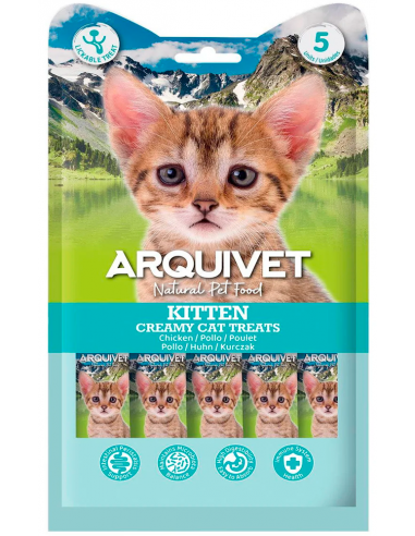 Arquivet Cat Creamy Treats Kitten Pollastre 5x14gr. 8435117842311