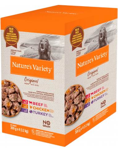 Nature`s Variety Dog Medium Maxi Multipack Paté 4 x 300gr. EAN 8410650278131
