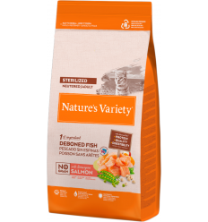 Nature`s Variety Cat Adult Sterilized No Grain Salmón Noruego. EAN 8410650271576