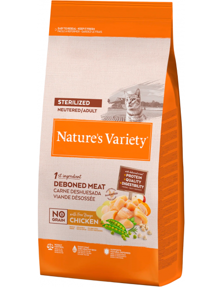 Nature`s Variety Cat Adult Sterilized No Grain Pollo. EAN 8410650271569 / 8410650271606 / 8410650271828 / 8410650271583