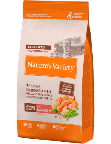 Nature`s Variety Cat Adult Sterilized Healthy Grain Salmó. EAN 8410650271743 / 3700260271765