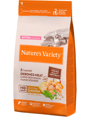 Nature`s Variety Cat Kitten No Grain Pollastre. EAN 8410650271552 / 8410650271590