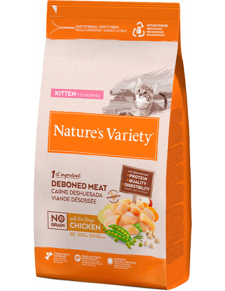 Nature`s Variety Cat Kitten No Grain Pollastre. EAN 8410650271552 / 8410650271590