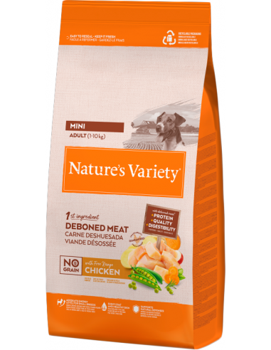 Nature`s Variety Adult Mini No Grain Pollastre. EAN 8410650271668