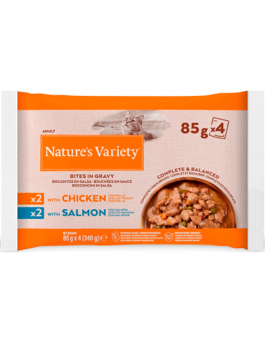Nature`s Variety Cat Adult Multipack Mossets en Salsa 4x85 gr. EAN 8410650561158